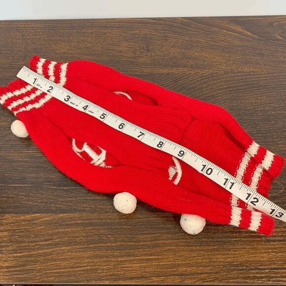 Petco Knitted Coat Dog Winter Clothes Reindeer Christmas Sweater Red White Small - Picture 2 of 4